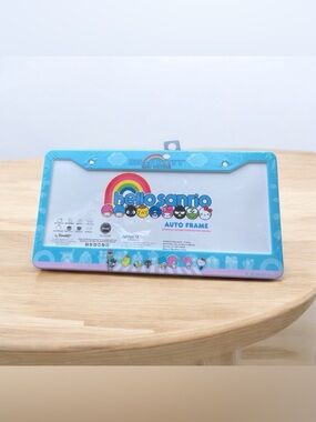 NEW Sanrio Hello Kitty And Friends Crosswalk License Plate Auto Frame